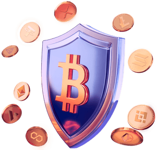 Two-factor authentication and cold storage depicted as a security lock